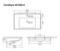 Rectangular White Ceramic Wall Mount or Drop In Bathroom Sink