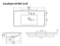 Rectangular Black Ceramic Wall Mount or Drop In Bathroom Sink