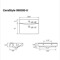 Rectangular White Ceramic Wall Mounted or Drop In Bathroom Sink