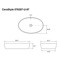 Black Ceramic Oval Vessel Bathroom Sink