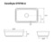 Vessel Sink, Rectangular, White Ceramic