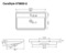 Rectangle White Ceramic Drop In Sink