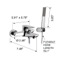 Wall-Mounted Bath Shower Mixer With Bracket And Hand Shower In Chrome