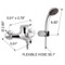 Wall Mount Tub Faucet with Hand Shower