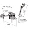 Bath Shower Mixer With Hand Shower and Shower Bracket