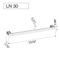 Towel Bar, 24 Inch, Polished Chrome