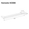 Double Towel Bar, 24 Inch, Modern