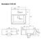 Wall Mount Sink - Black, Small, Modern, Square, 12