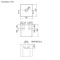 Square White Ceramic Wall Mounted or Vessel Sink