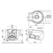 Modern Wall Mount Toilet, Ceramic, Rounded